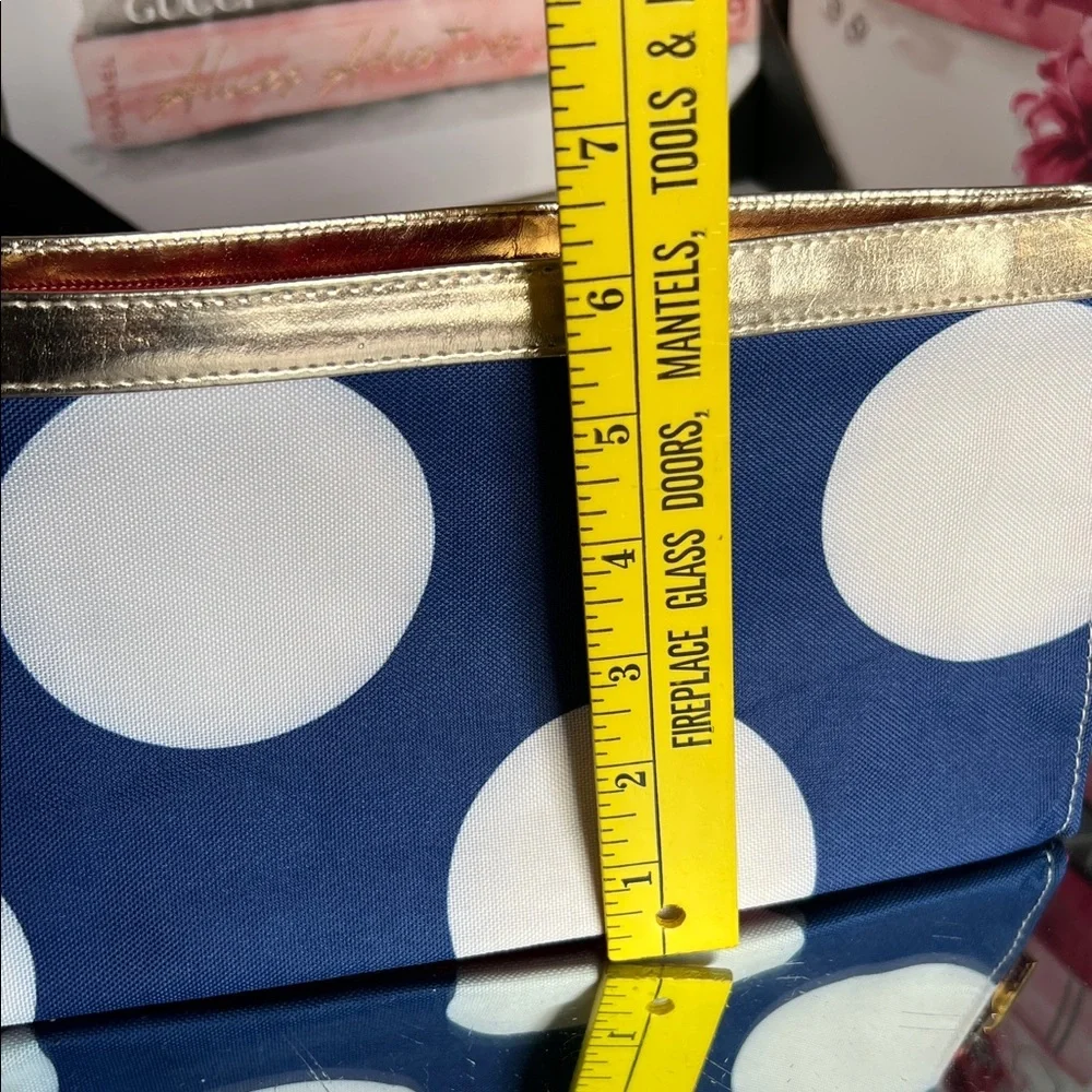 Elizabeth Arden Red and White Dotted clutch  or Cosmetic Case